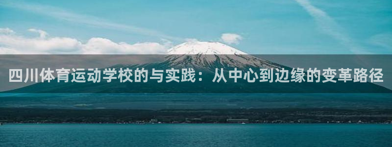 vsport体育官网下载平台：四川体育运动学校的与实践：从中